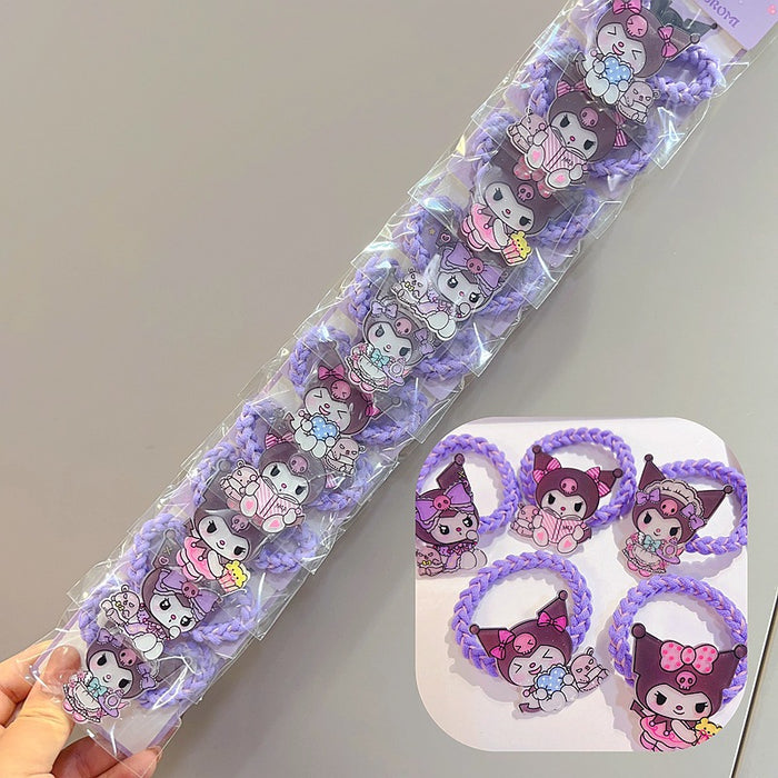 Wholesale 10pcs Hairpin Headwear Cute Cartoon Hairpin Children' s Hair Accessories Girls'  Hair Ring Rubber