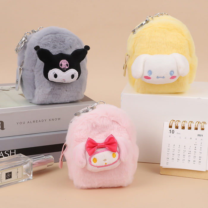 Wholesale Plush small change purse mini cartoon cute wallet