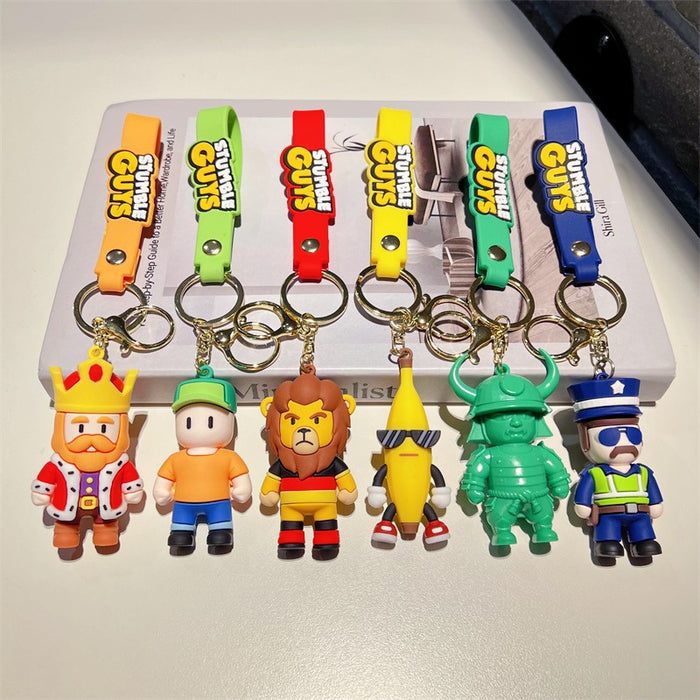 Wholesale Cartoon Game PVC Soft Glue Keychain JDC-KC-JinB029