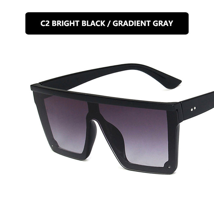 Wholesale Trendy large frame one-piece sunglasses, retro sunglasses