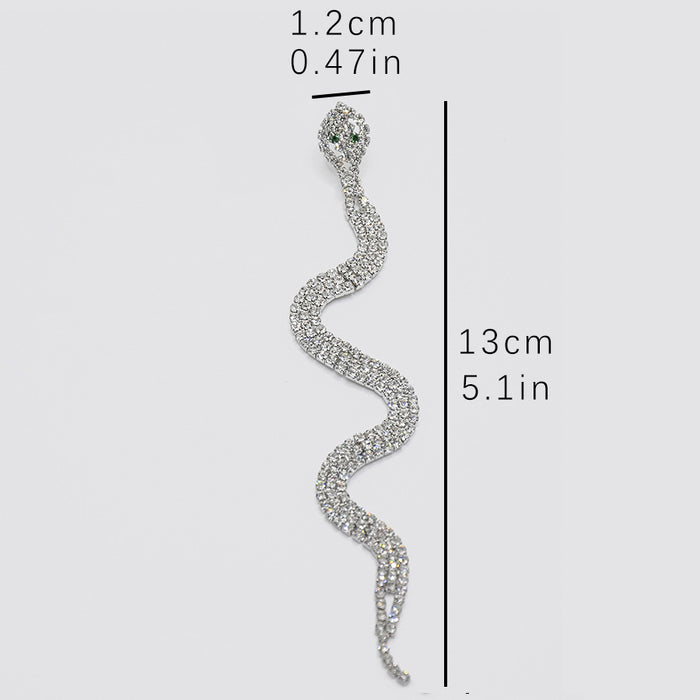 Wholesale Water Diamond Serpentine Earrings