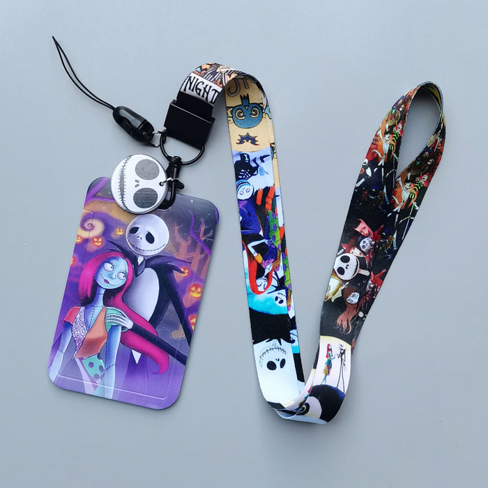 Wholesale  Cartoon Anime Phone Lanyard Card Holder For Students Bus Pass ID Badge Everyday Accessory