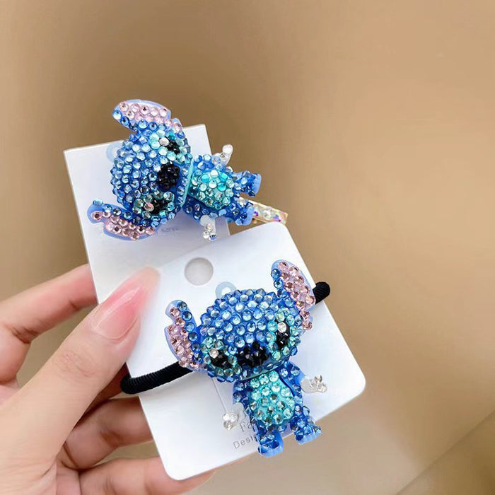 Wholesale full diamond hairpin rhinestone hair band cute cartoon hair tie cover