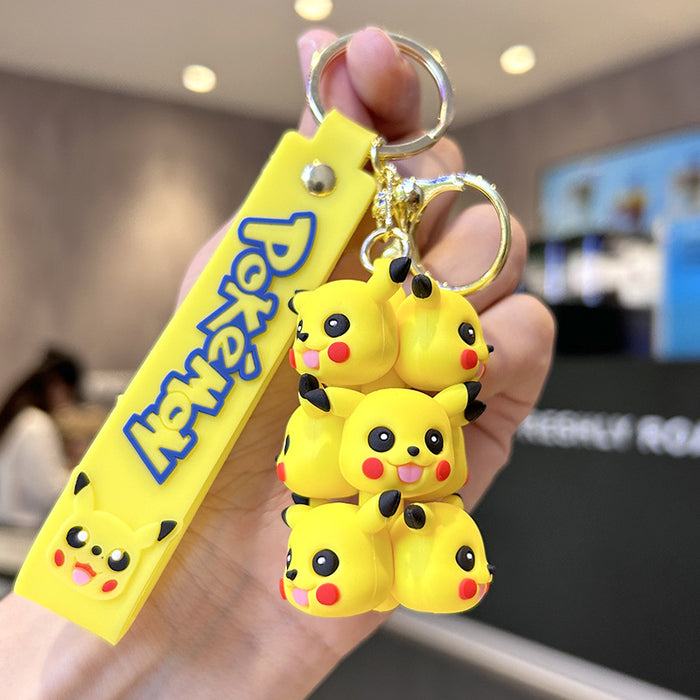 Wholesale Silicone Cartoon Doll Keychain JDC-KC-ZiX026