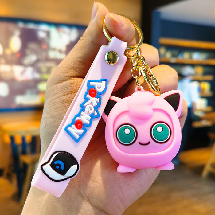 Wholesale Cartoon Silicone Doll Keychain JDC-KC-Tingm285