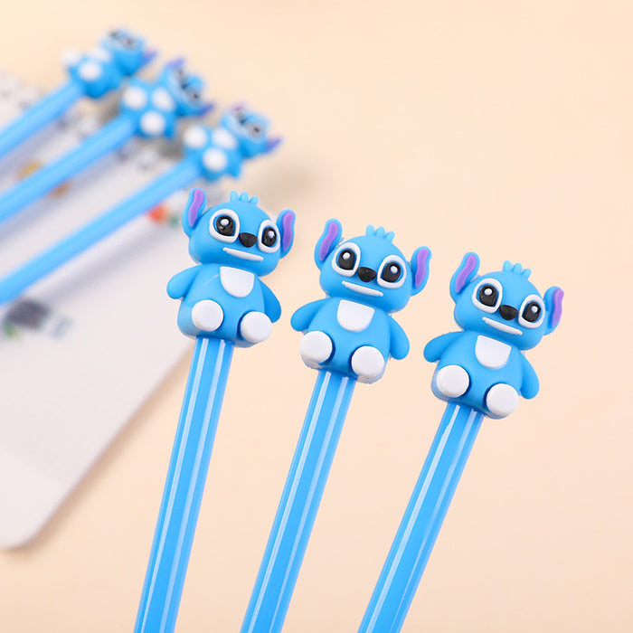 Wholesale Cartoon Silicone Doll Plastic Gel Pen JDC-PN-KuBei002