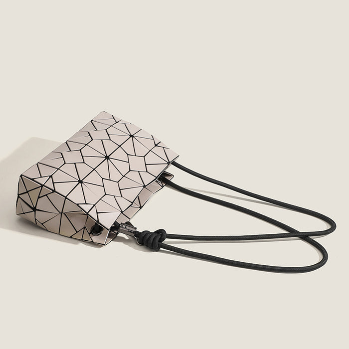 Wholesale PU Geometric Diamond Grid Drawstring Crossbody Bag JDC-SD-Yixuan013