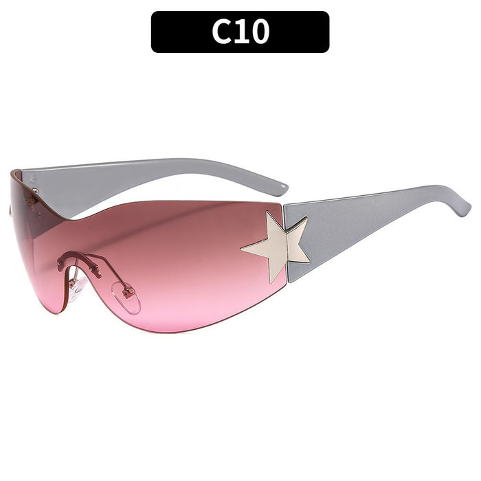 Wholesale Surrounding pentagram sunglasses, fashionable sunglasses