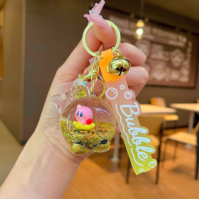 Wholesale Acrylic Cartoon Quicksand Bottle Keychain JDC-KC-JinM008