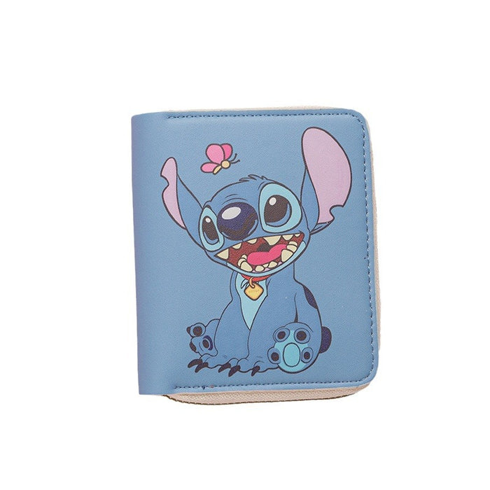 Wholesale New Fashion Wallet Short Zipper Printing Student Cartoon Mini Wallet Coin Purse Card Holder JDC-WT-QT007