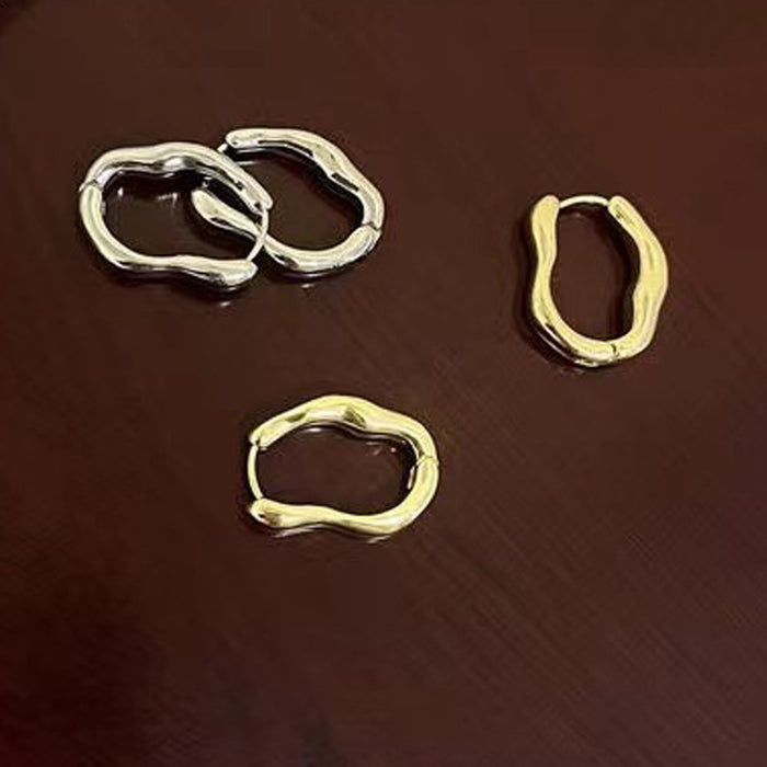 Wholesale Irregular Geometric Earrings Earrings Elegant Simple ins Cold Style Earrings