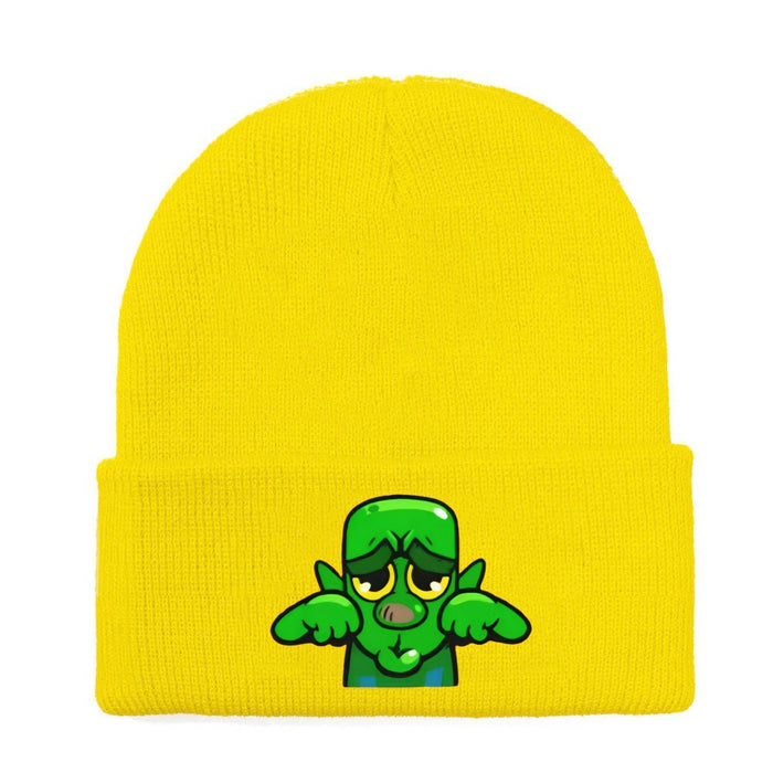 Wholesale Cartoon knitted hat colorful wool hat  parent child warm hat