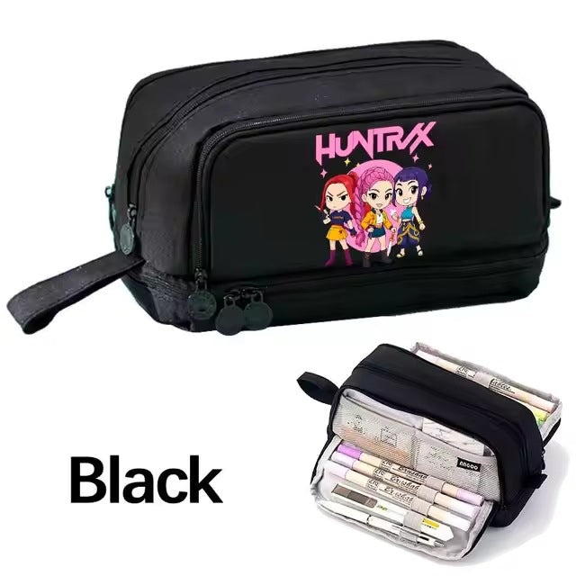 Wholesale Fashion Polyester Cartoon Pencil Case Multifunctional Stationery Pouch Cute School Bag