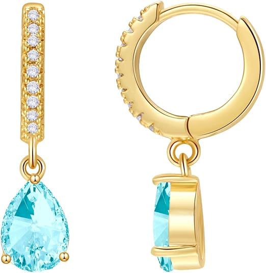 Wholesale Earrings with simple zircon water droplet earrings and micro inlaid zircon earrings