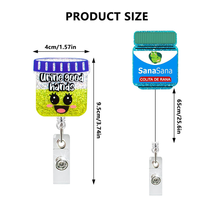 Wholesale Acrylic Medicine Bottle Scroll Keychain JDC-KC-ZhuoJin009