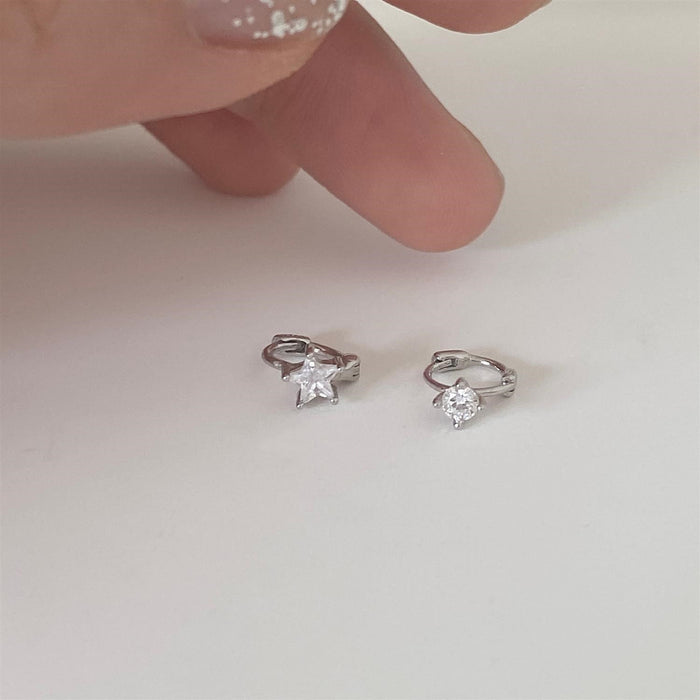 Wholesale Lovely ear buckle earrings two types of design  shiny  two types of star ear bone nails for women