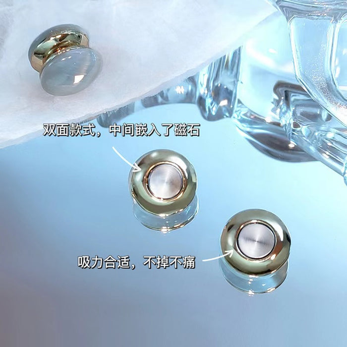 Wholesale Earrings without ear holes, magnetic suction circles, simple and fashionable temperament, ear clips, personalized design, versatile earrings