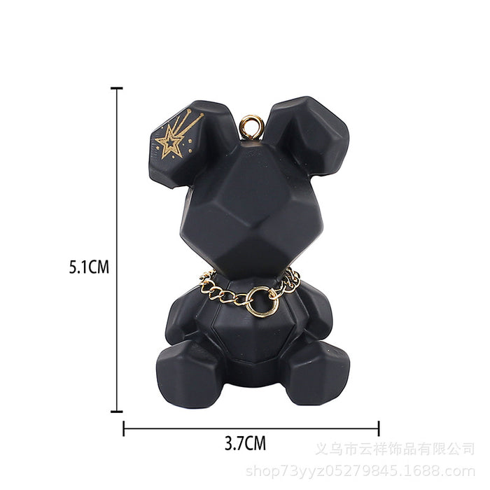 Wholesale Creative cartoon cut surface  keychain trendy fashion car bag pendant ornaments accessories