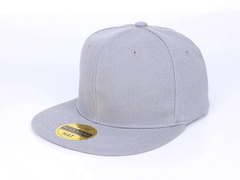 Wholesale Red Solid Color Baseball Cap Flat Brim Skateboard Hip Hop Adjustable Summer Fashion