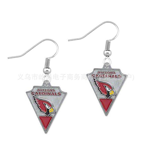 Wholesale Rugby team logo earrings