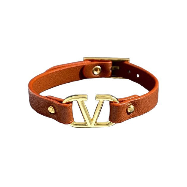 Wholesale Alphabet Bracelet Classic Bracelet Versatile Ultra Fiber Genuine Leather Bracelet