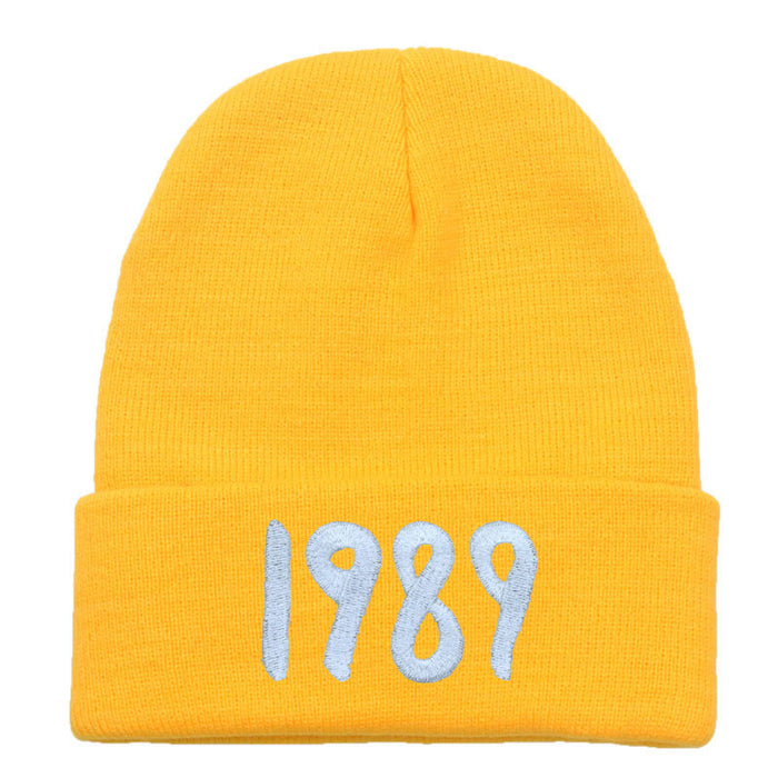 Wholesale Acrylic 1989 Embroidered Woolen Knitted Hat JDC-FH-PN002