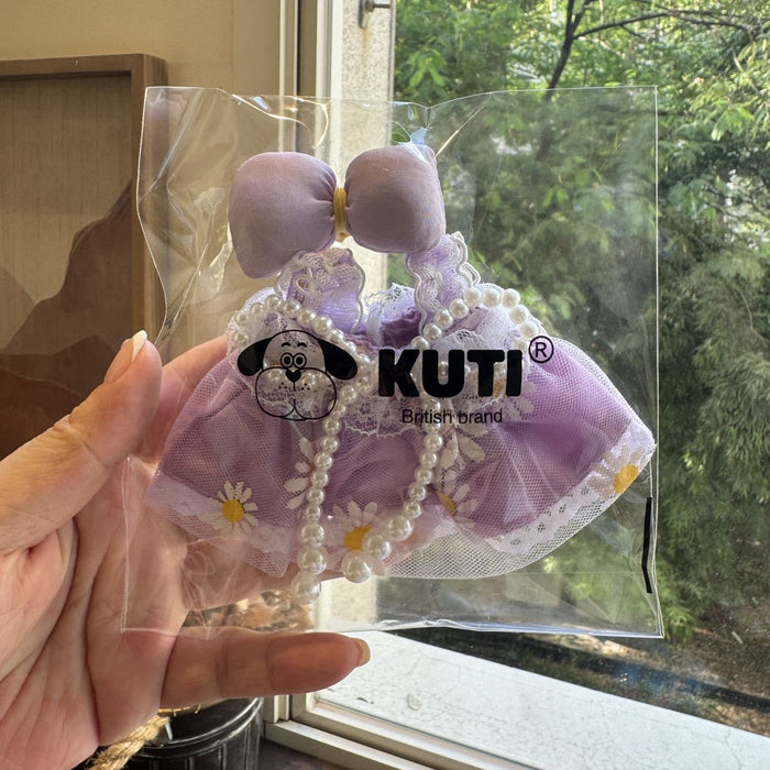 Wholesale Clothing set with bow and pearl lace skirt,  boo doll clothing and accessories