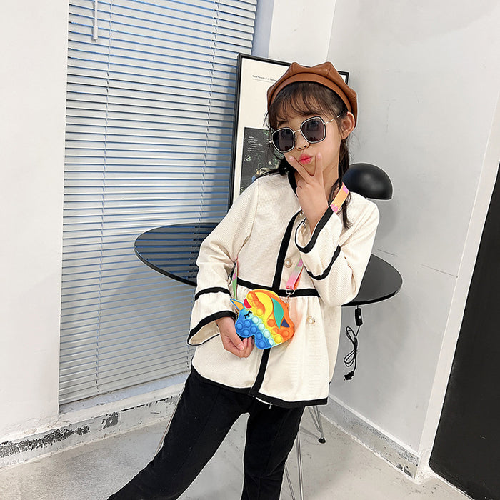 Wholesale New product: Cartoon silicone coin purse, mini crossbody bag, storage bag