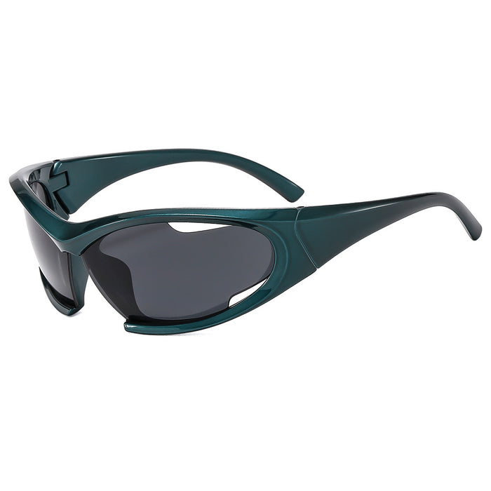 Wholesale New sports sunglasses, outdoor cycling glasses, hollowed out sunglasses, personalized running and mountain climbing sunglasses