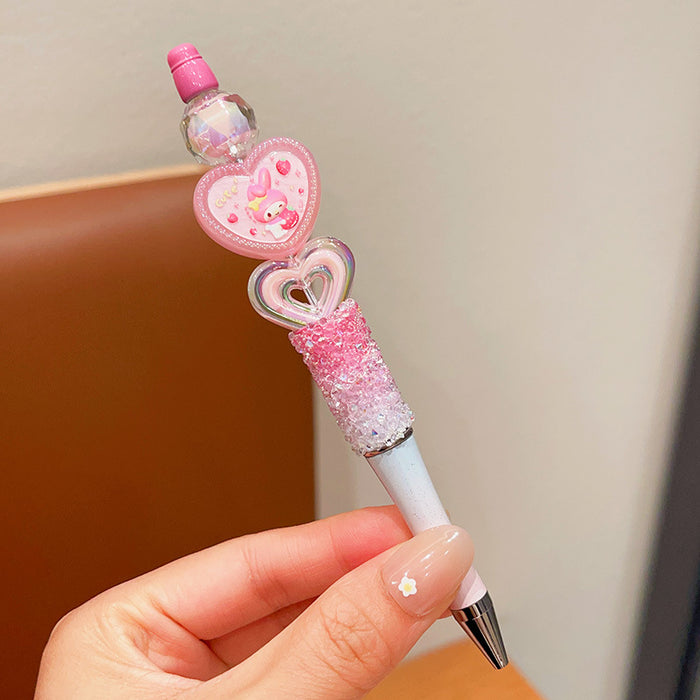 Wholesale Rhinestone Black Neutral Pen Cartoon Ballpoint Pen