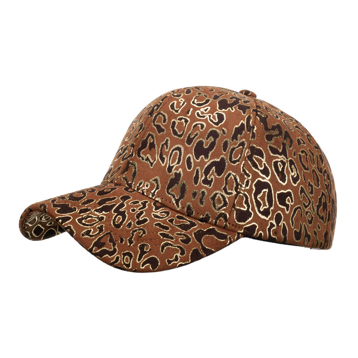 Wholesale Nylon Autumn Fashion Bronzing Leopard Print Baseball Cap JDC-BC- ZhonM001