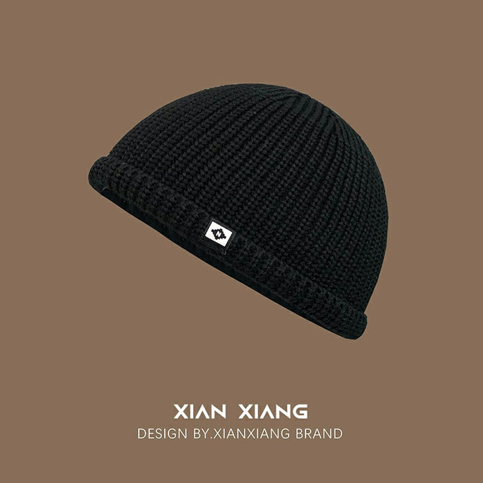 Wholesale Hat, small patch fabric, knitted yarn hat