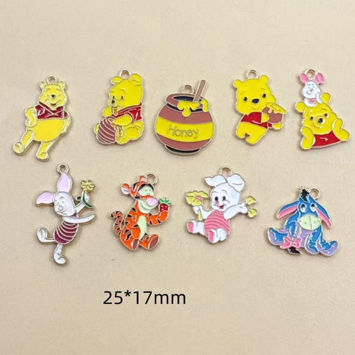 Wholesale Cute cartoon-style enamel alloy DIY pendant