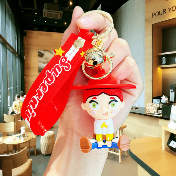 Wholesale PVC Cartoon Cute Doll Keychain JDC-KC-Yid019