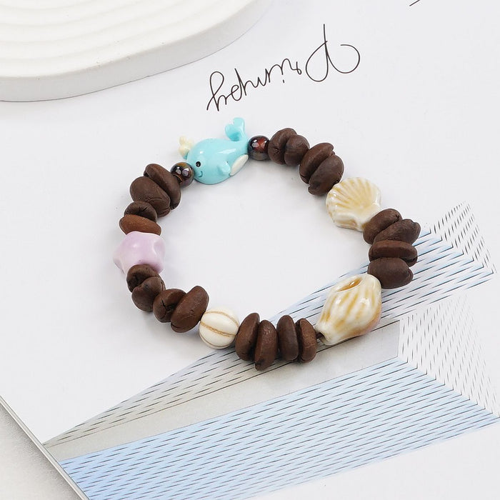 Wholesale New niche design starfish ceramic bracelet, unique couple style bracelet