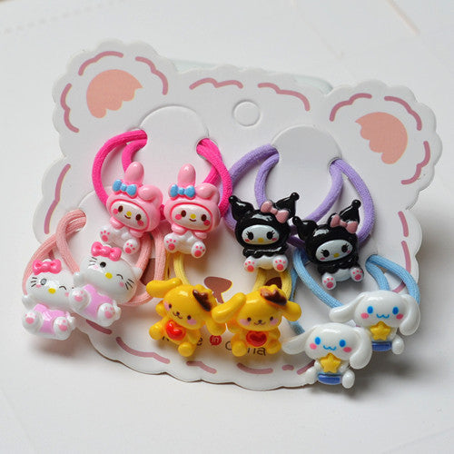 Wholesale Cartoon children' s hair ties hair clips
