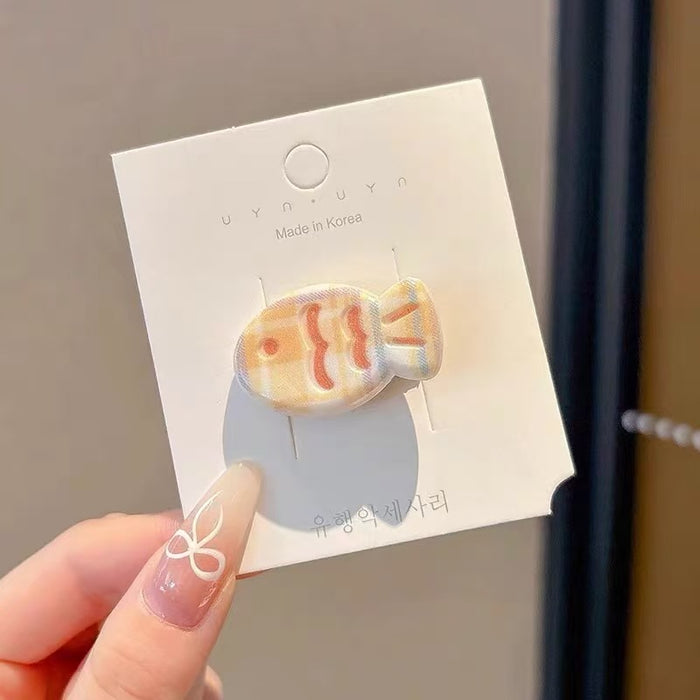 Wholesale Hair clip, macaron, small fish, bangs, cartoon, versatile headband, hair clip