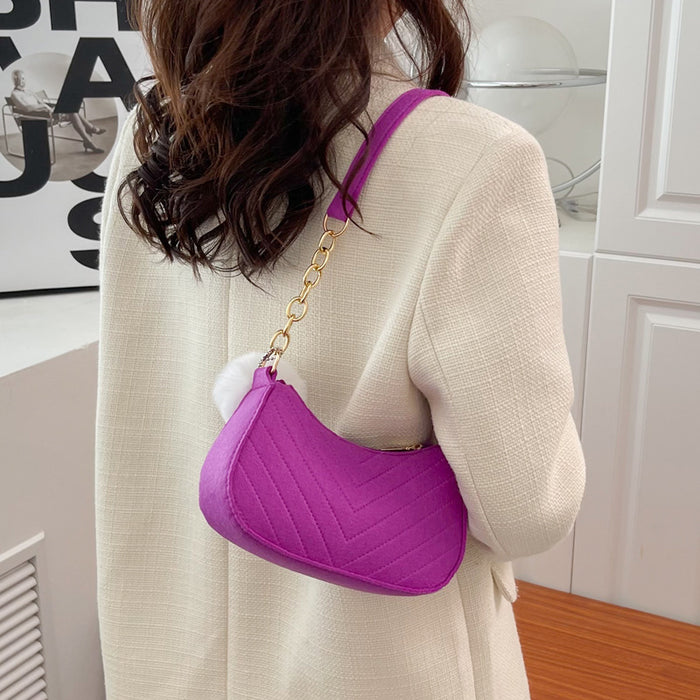 Wholesale Felt Crossbody Shoulder Bag JDC-SD-SYuan013