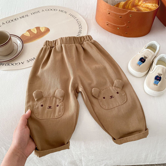 Wholesale Children's Bear Casual Pants Boys Three-dimensional Cute JDC-BC-XZXY020