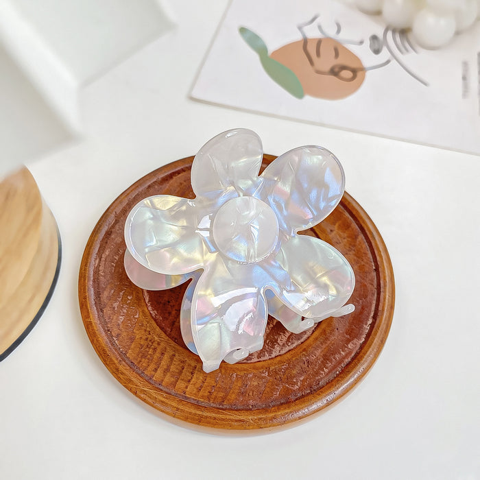 Wholesale Holographic Mermaid Hair Claw Clip Large PVC Women' s Hair Styling Accessory