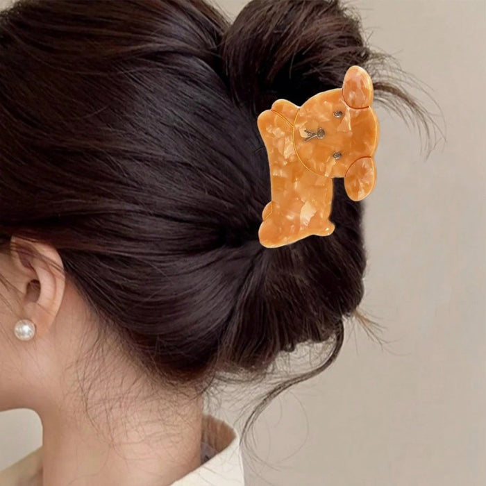 Wholesale Cute Animal Rabbit Puppy Hair Claw Acrylic Fashion Hair Accessory