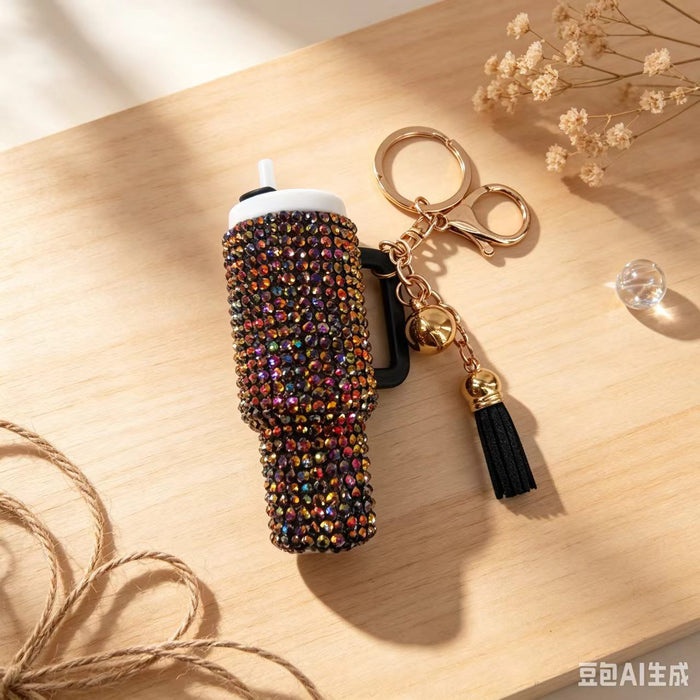 Wholesale Decorative Rhinestone Lipstick Storage Cup White Eco Friendly Plastic Makeup Organizer For Purse Or Desk