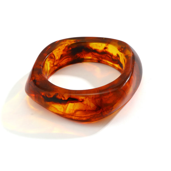 Wholesale Exaggerated design polygonal semi transparent bracelet retro niche bracelet