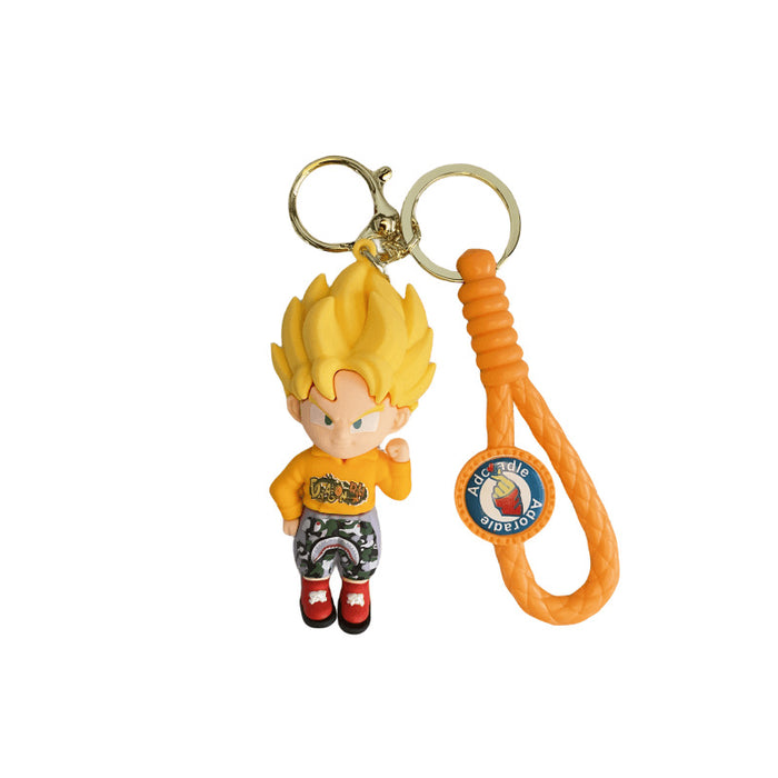 Wholesale Cartoon Silicone Doll Keychain JDC-KC-MingT248