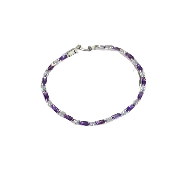 Wholesale purple copper alloy zircon bracelet bracelet star high color value bracelet