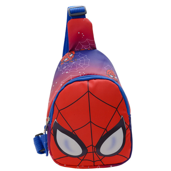 Wholesale Cute Cartoon Spider Children's Chest Bag Traveling Boys' Crossbody Bag Lightweight All-match Boys' Small Backpack