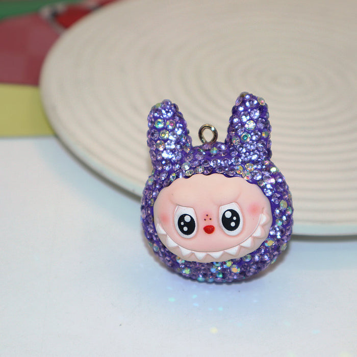 Wholesale Soft Clay Keychain with Diamonds,  Cute Personalized Bag Pendant,  Car Keychain,  Colorful Accessories