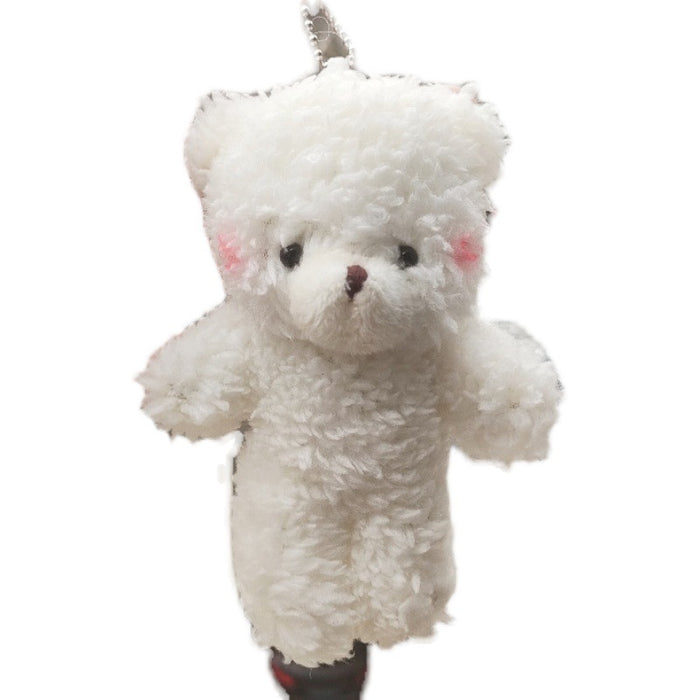 Wholesale Cute Powder Blusher Bear Pendant Plush Bag Pendant Female Conjoined Bear Creative Key Chain Doll JDC-KC-RC003