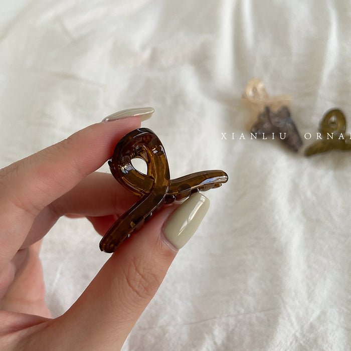 Wholesale Mini small size clip side bangs plate hairpin jelly color Net red half tie