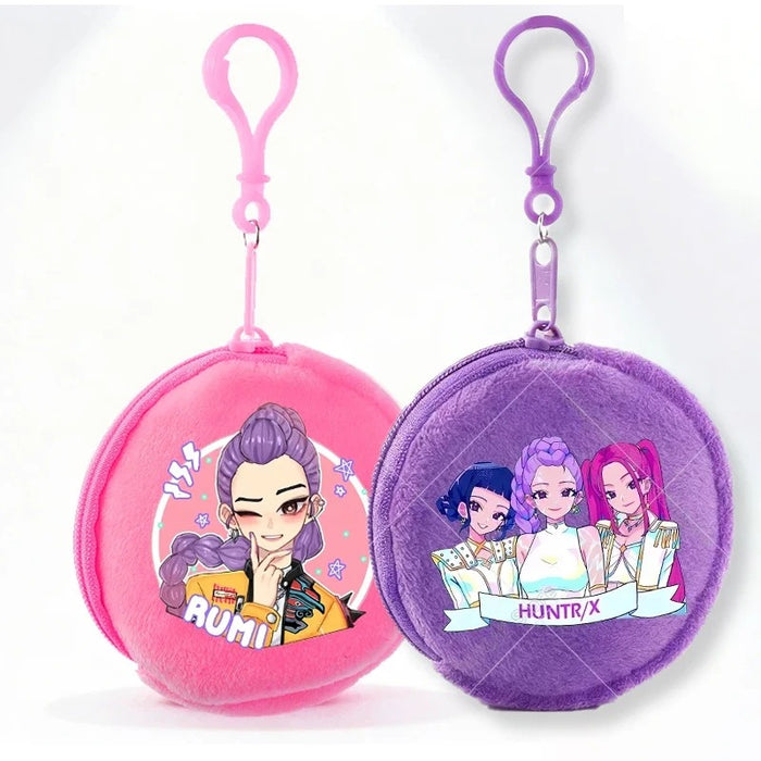 Wholesale Casual Kpop Style Cartoon Coin Purse For Girls Polyester Zipper Wallet Everyday Fashion Accessory Resale Gift
